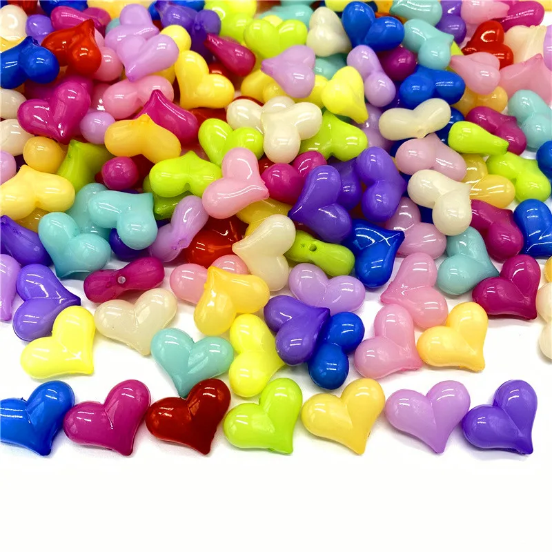 Acrylic Jewelry Necklace Accessories Heart Beads Jewelry Making