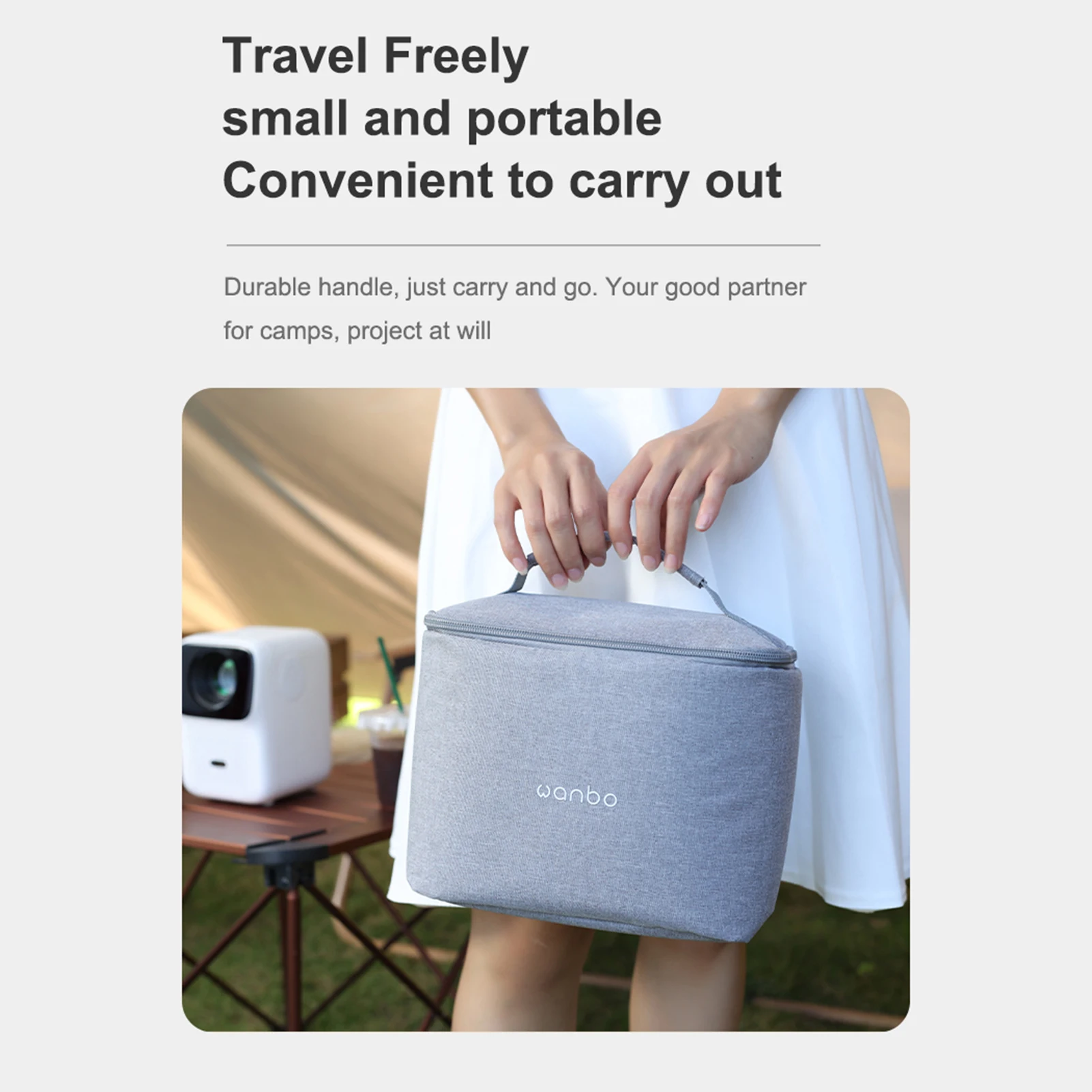Wanbo Projectors Bag For T4 T6 Max T6R Max Mini Projectors Portable Protective Storage Case Accessories Mini Beamer Travel Bag,projector storage case,projector case,projector protective case,projector accessory