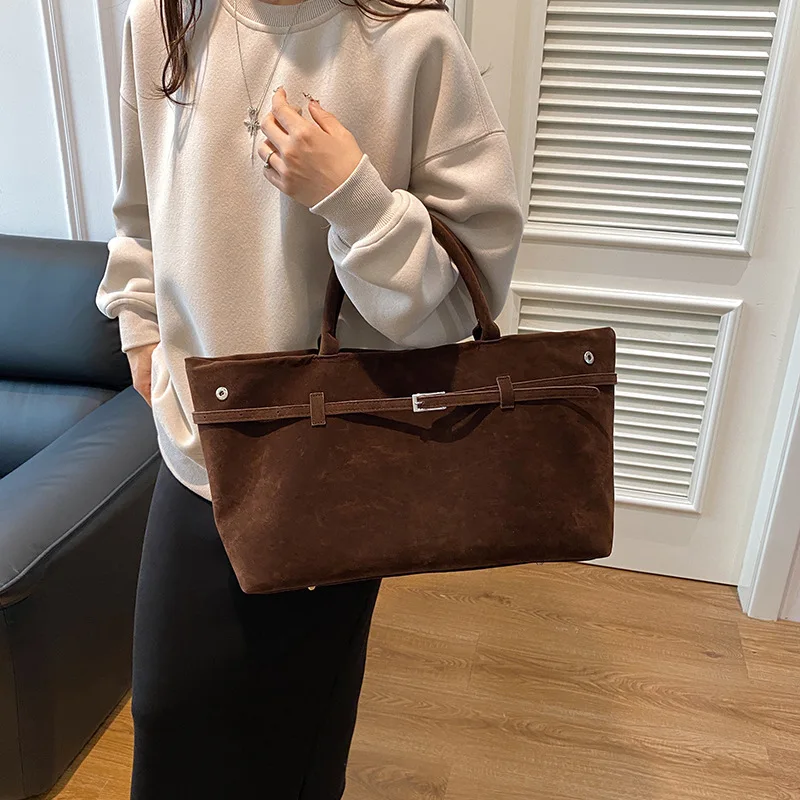 Shoulder Bag Ladies Handbag Tote Bag Autumn/winter Niche Design Large Capacity Retro Commuter