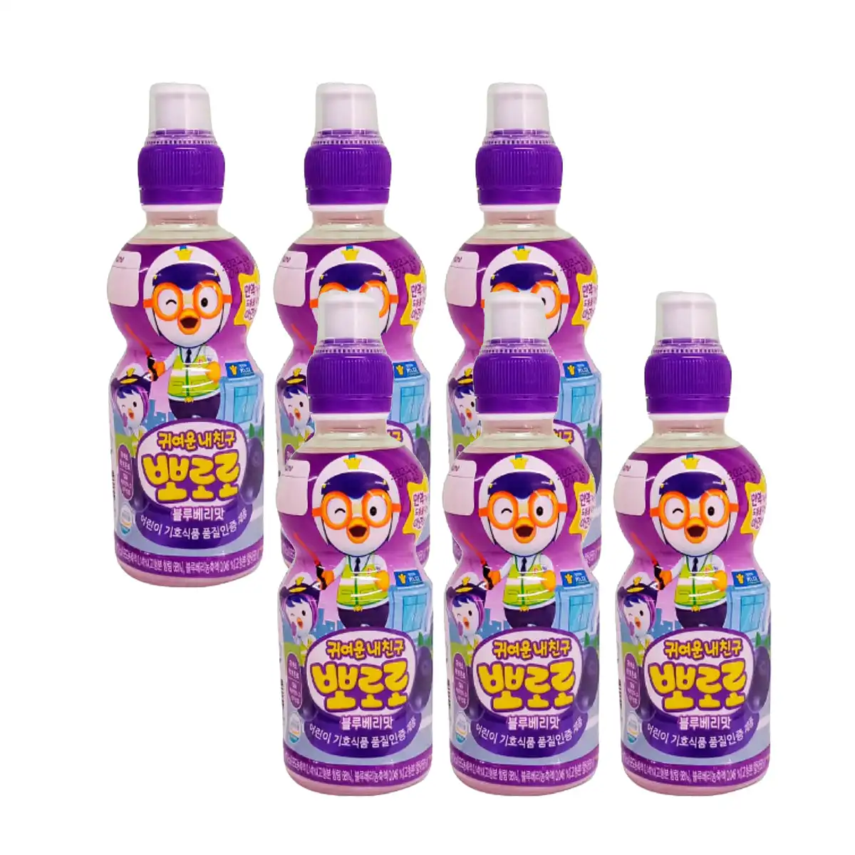 

Paldo Pororo ароматизированный черникой детский фруктовый сок напиток 235 мл X6Pack