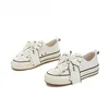 Top Layer Cowhide White For Spring 2025 Butterfly Bow Single Casual Versatile  Thick Soled Leather Woman Loafers Women Sneakers 1