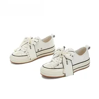 Top Layer Cowhide White For Spring 2025 Butterfly Bow Single Casual Versatile  Thick Soled Leather Woman Loafers Women Sneakers 1