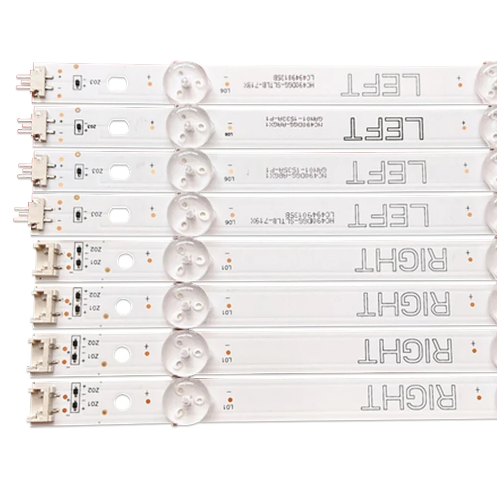 8pcs/Set LED Backlight for LG 49UJ630V 49UK6200 49UK6300PLB 49UJ635T 49LK5700PSC 49LJ5500 49UJ6300 49LJ5550 NC490DUE-AAFX1-41CA led strips