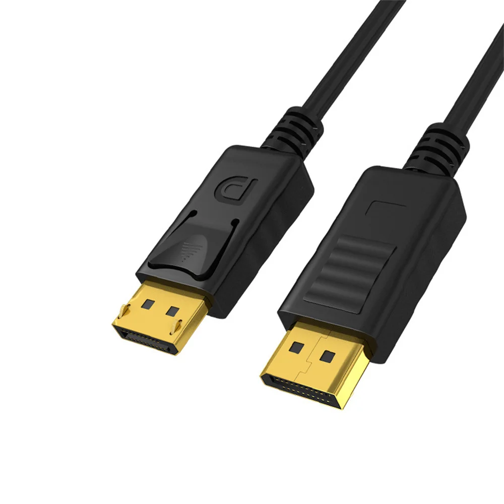 오디오 비디오 PC 노트북 TV 프로젝터용 디스플레이 포트 케이블 어댑터, 수-수 4K DP 1.4, 1m, 1.8m