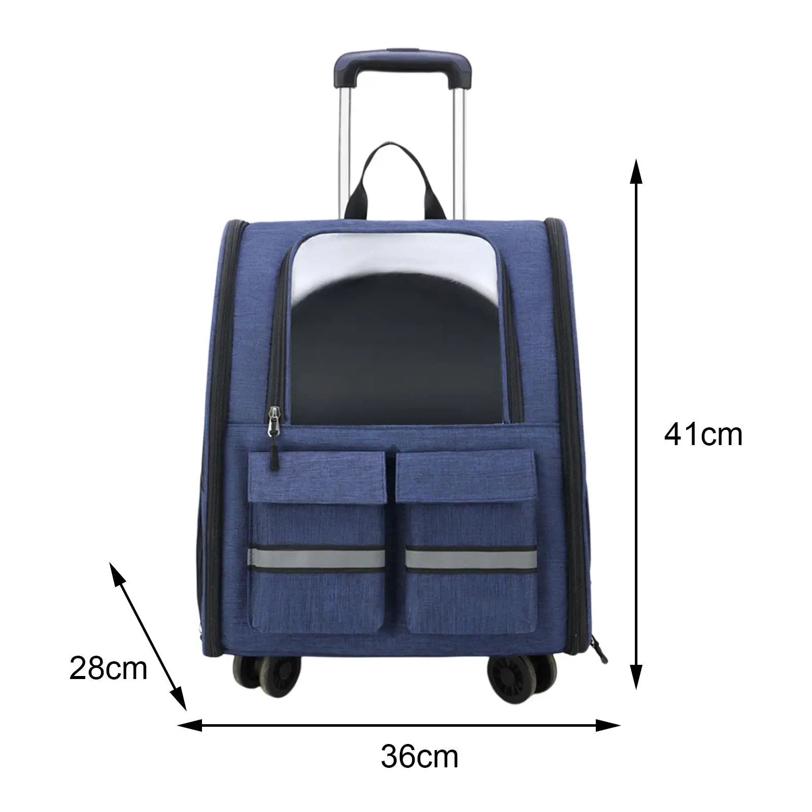 Cat Trolley Case Backpack Pet Carrier Tote for Transparent Travel Outdoor