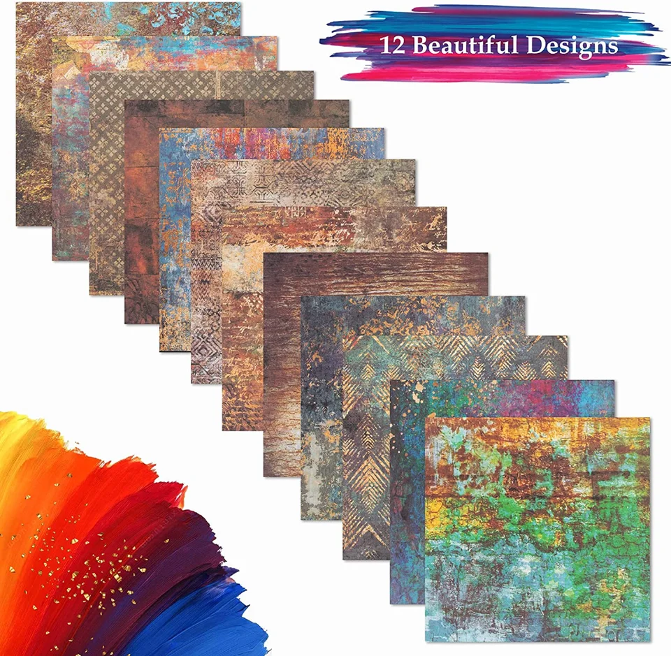 Bloc De Papel Para álbum De Recortes De Cielo Estrellado, 6x6 Pulgadas  Patron Surtido 150 Uds, image size:960x939