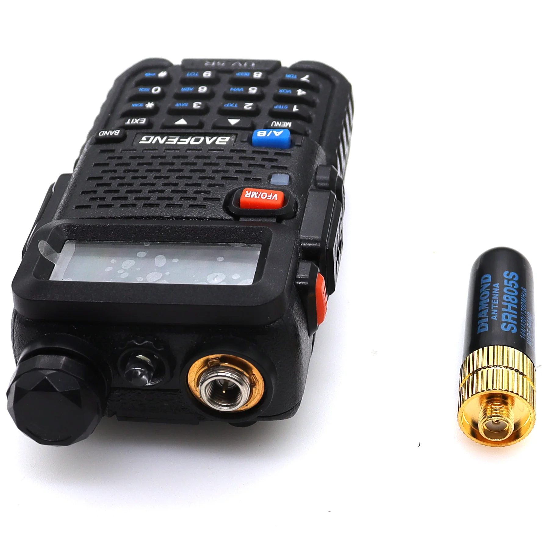 2/5/10PCS ABBREE AR-805S Mini Breve SMA Femmina Doppia Banda Maneggiare Antenna Per Baofeng UV-5R UV-82 BF-888s UV-S9 UV-9R Più Radio - Foto 5