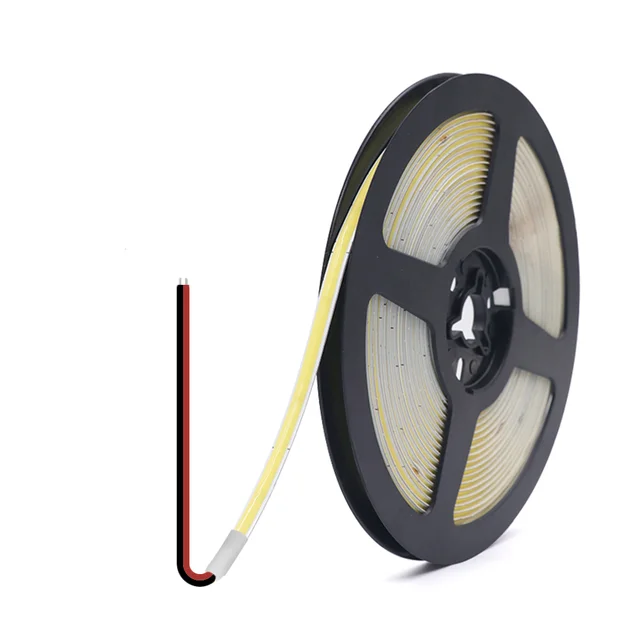 Usb Ruban Led Cob 5V Blanc Froid 6000K 1M, Dimmable Densité 320Leds