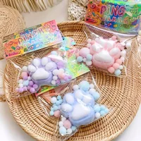 Squishy Handmade Flocking Cat's Paw Stress Relief Toy Cure Office Stress Reliever Vent Fidget Toys for Kids Adults Toys Gift 1