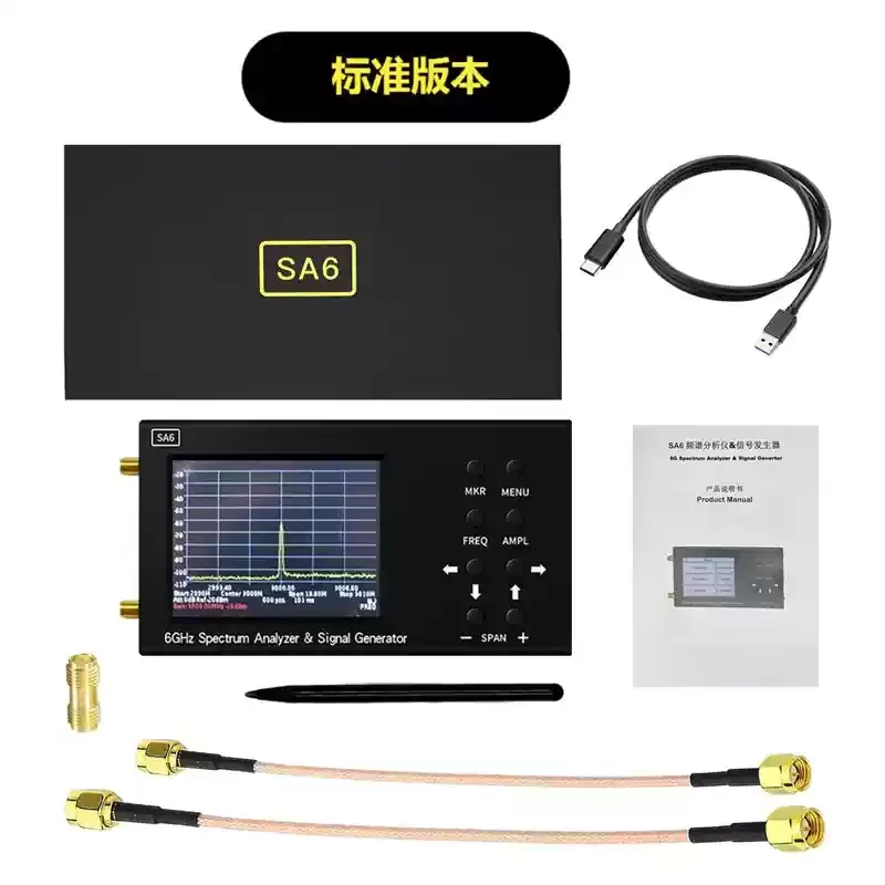 SA6/8 스펙트럼 분석기 35M-6.2Ghz 내장 신호 소스 드론 EMC WiFi Bluetooth