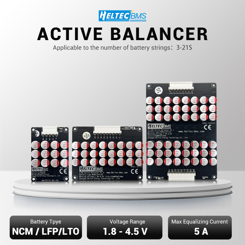 Heltecbms 5A battery cell balance module 4s 3S 5S 6S 7S 8S 12S 13S 16S 20S 21S for Ternary Lithium/LTO/LiFePO4 balancer