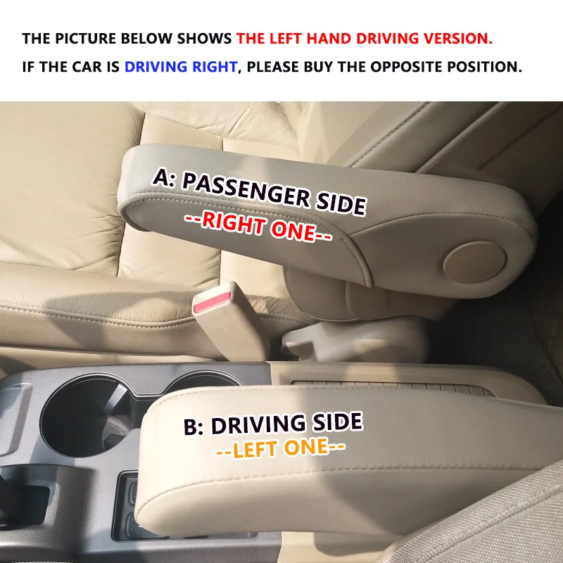 Microfiber Leather Car Seat / Door Armrest Handle Decor Cover Trim for Honda CRV 2007 2008 2009 car armrest cover car door panel cover