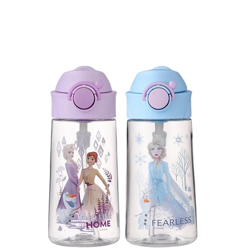 470ml Disney Frozen Children's Cup with A Straw Fall Portable