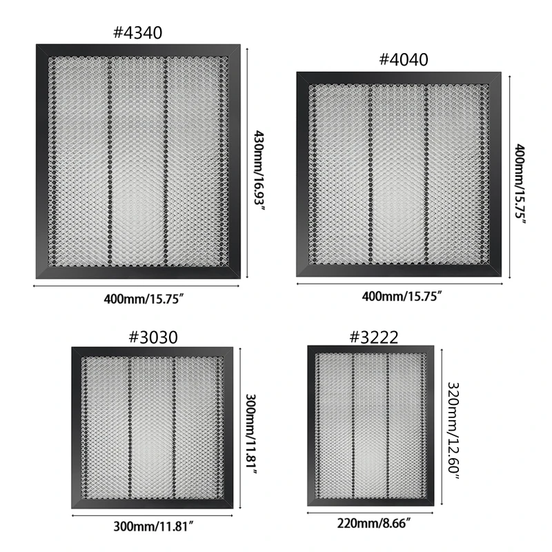 Сотовая платформа для рабочего стола Co2 DIY лазерной гравировки фототолщина: 22 мм/0