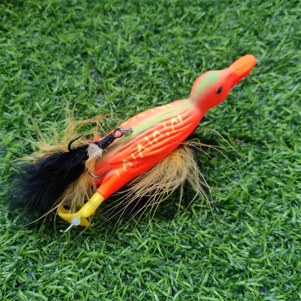 Schwimmender 3d Enten Topwater Köder Mit Plätscherfüßen Für Angler_voghion.com