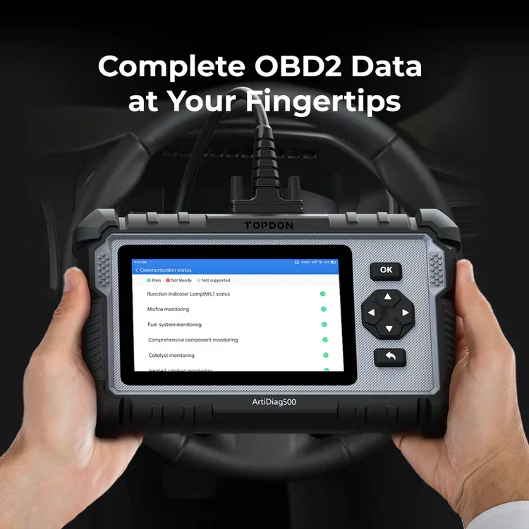 TOPDON ArtiDiag500 診断ツール 4つのシステム対応 6つのリセット機能