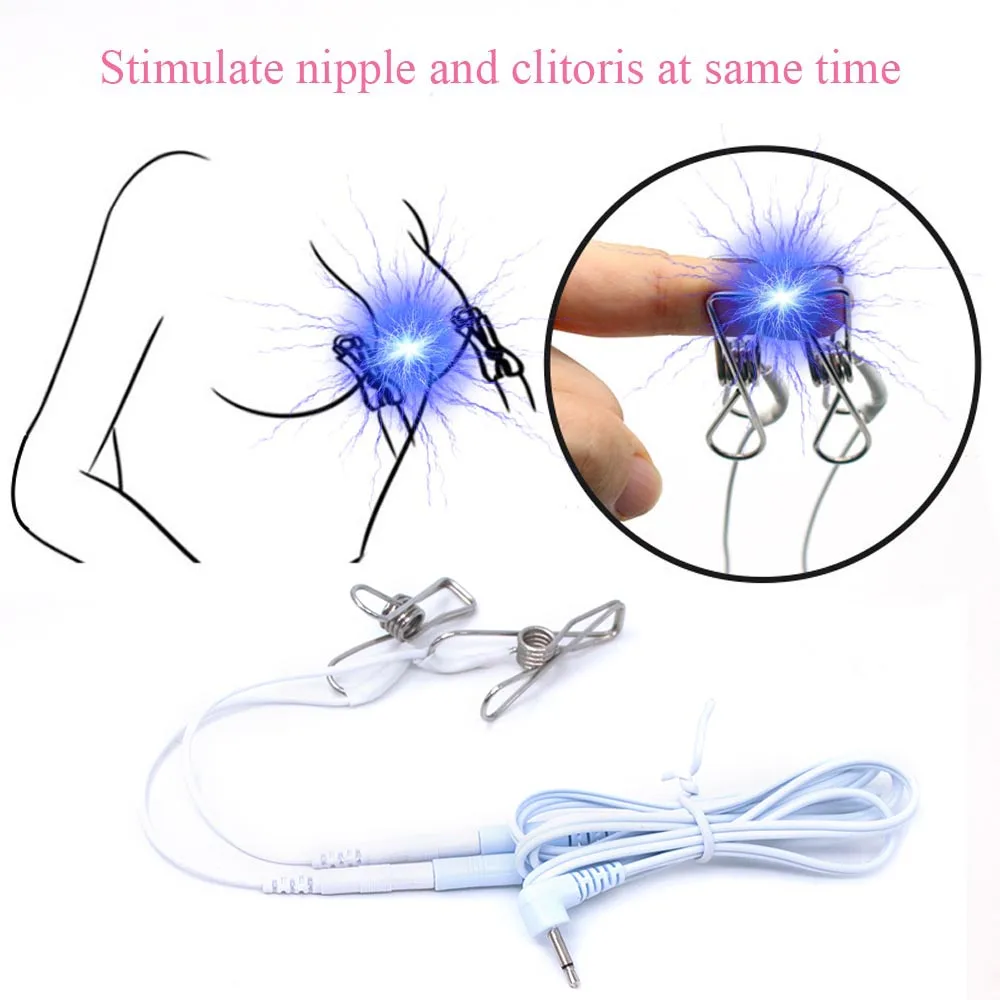 Electro Sex Toys Electric Sex Toys Electric Shock Penis Therapy Ring Urethral Plug Electro Stimulate Anal Butt Plug SM Nipple Clamp/Labia Clip Massage Pad Sex Toys
