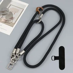 Enhanced Anti - Lost Outdoor Mobile Phone Crossbody Neck Lanyard - Sturdy & Durable 8mm Thick Design (Black)