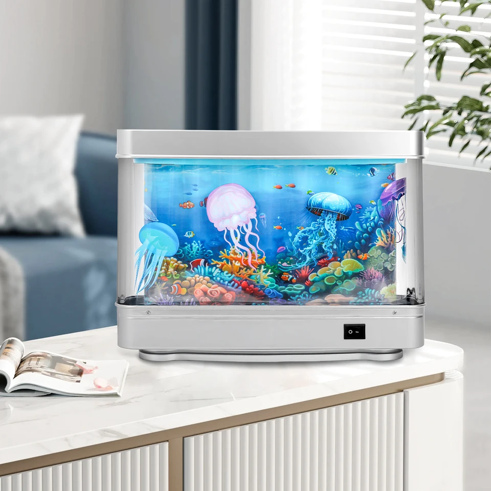 Fascinating Virtual Ocean Moving Fish Tank Lamp
