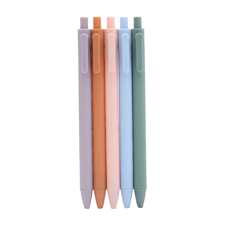 36 Pcs Morandi Macaron Press Gel Pen Learning Stationery Office Signature Pen Creative Solid Color Student Press Water