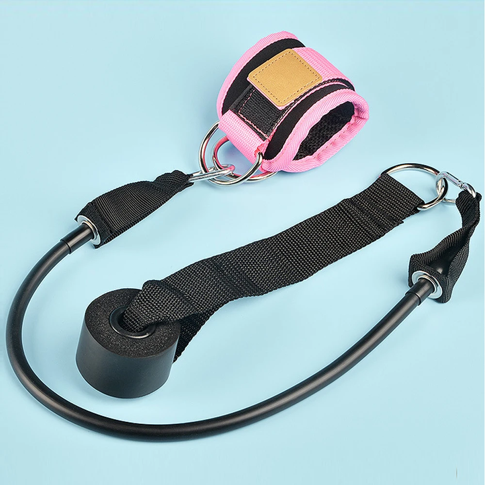 Fitness Ankle Straps Adjustable D-Ring Foot Support Cuffs Gym Leg Strength 2pcs
