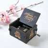 Wooden Hand Cranked Music Box, 18 Tone Music Box, Happy Birthday To You Theme, UV Painting, Birthday Gifts For Girlfriend 2