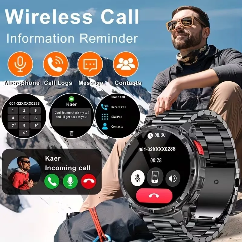 2026 New T-Rex3 Ultra 1100mAh Super Capacity Battery Adult Men Smart Watch 1.7" Large Screen Call 5ATM Waterproof Sports Watches 4