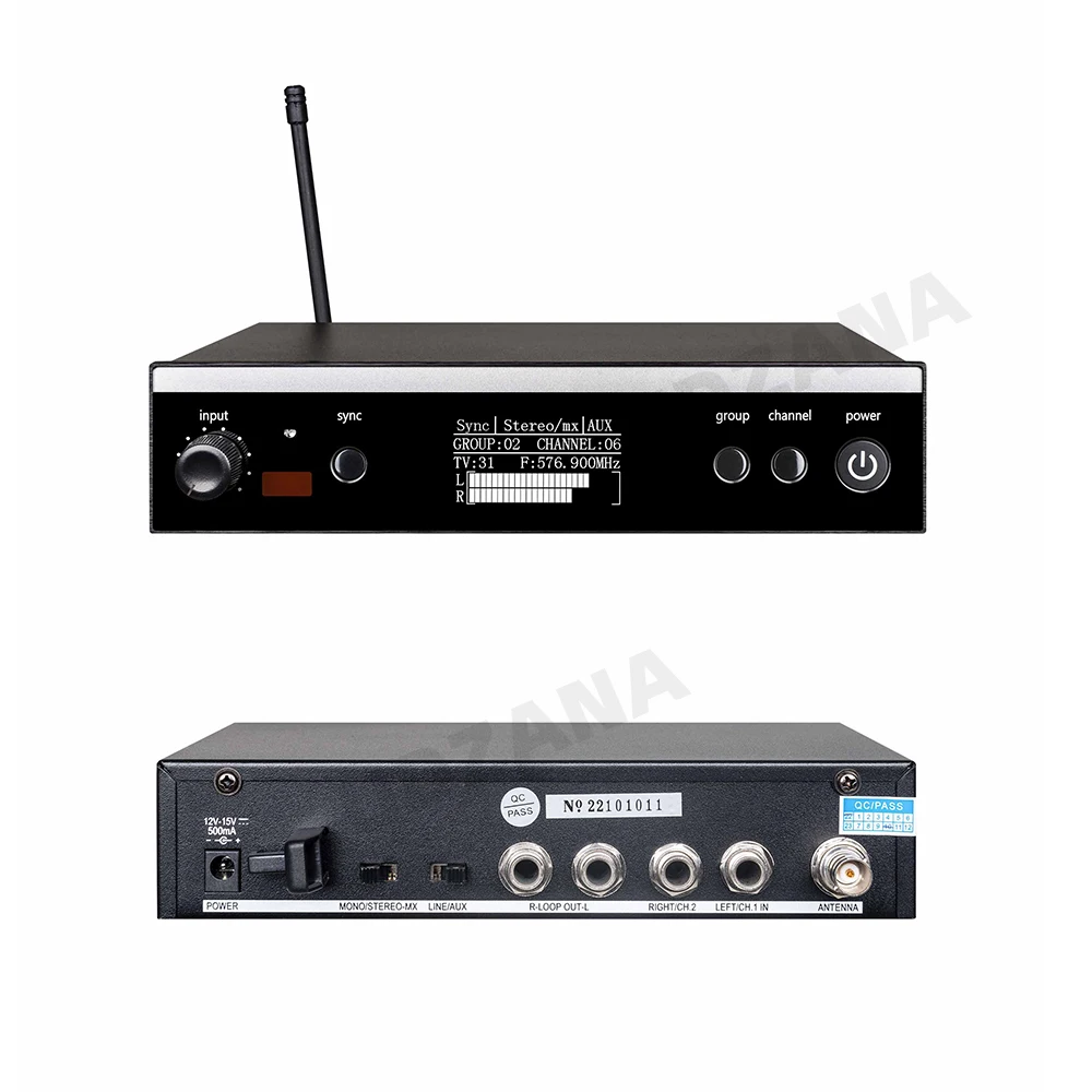 Maclex PSM300 In-Ear Monitoring System Stage Personal Wireless In Ear Monitor For Bands 500MHz 100mW 24-Bit Processor Audio
