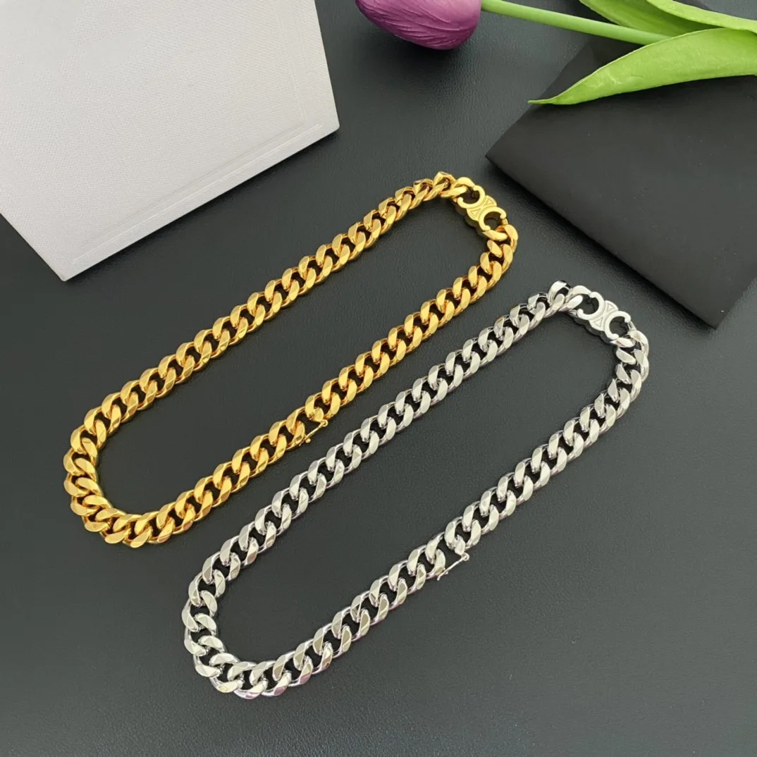 

European and American fashion metal thick necklaces
