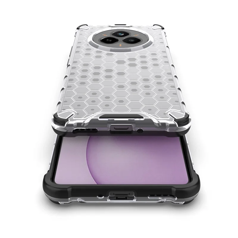 Shockproof Armor Case with Soft TPU Bumper and Clear Hard PC Cover
