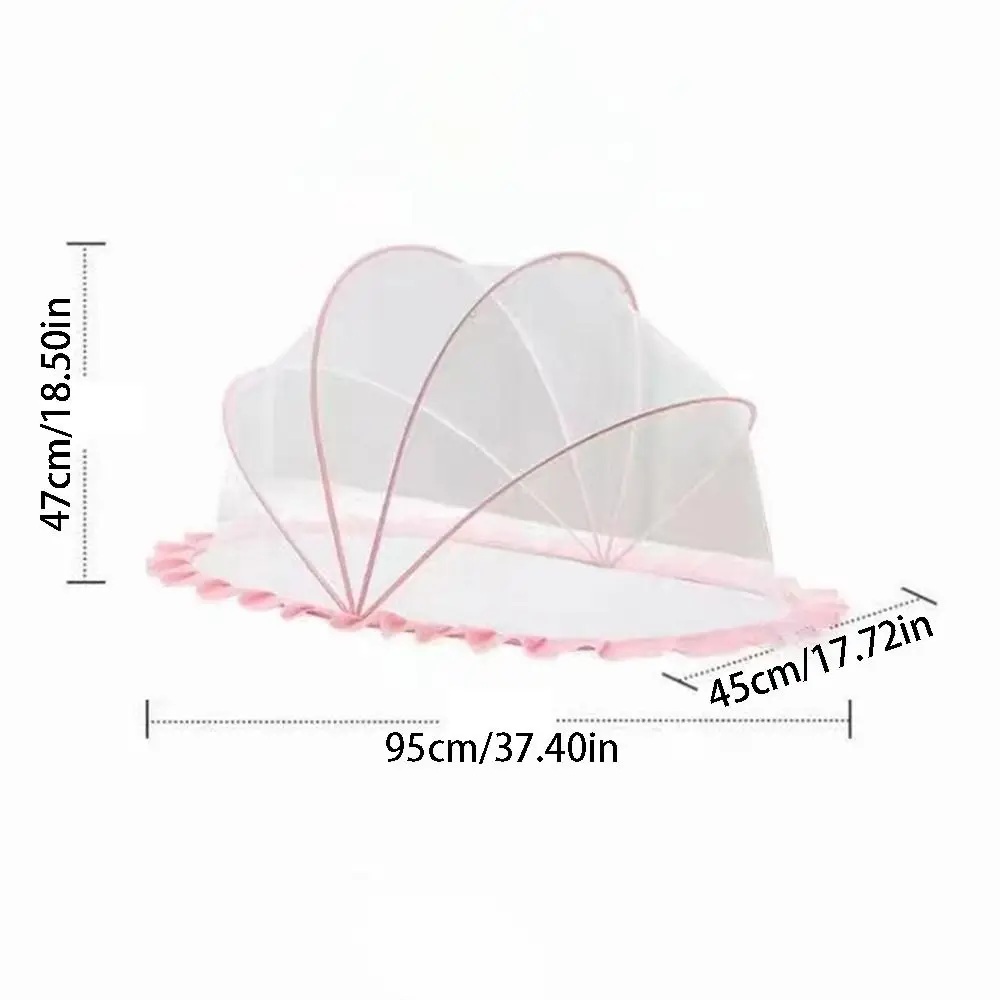 Folding Baby Crib Mosquitoes Net Breathable Full-Coverage Anti-mosquito Mesh Cover Convenient Portable Mesh Sleeping Net Hotel