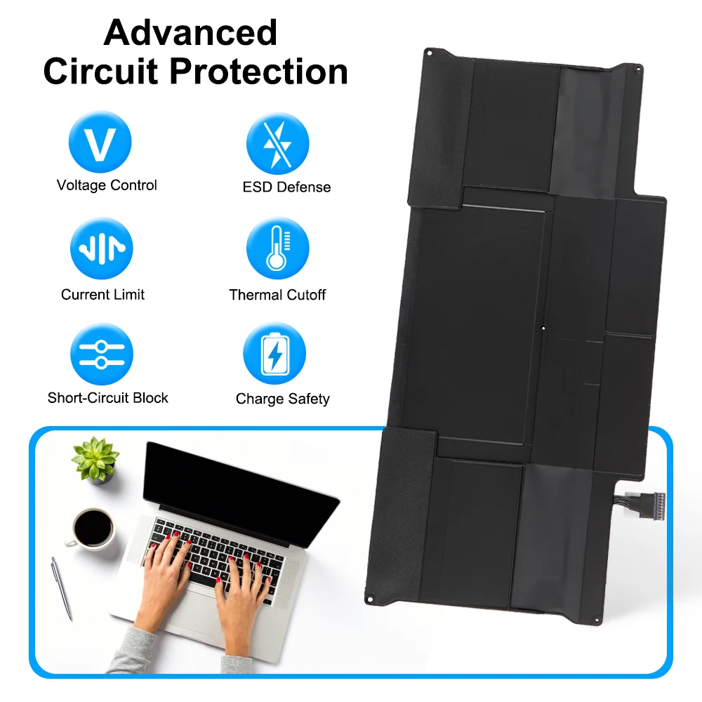 KingSener New Laptop Battery A1496 For Apple MacBook Air 13