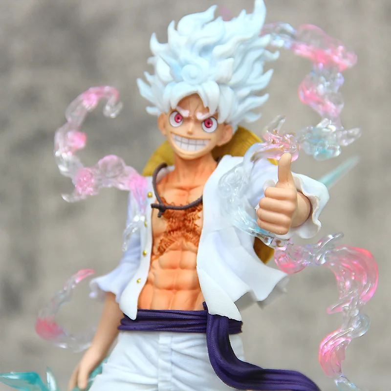 23cm One Piece Figures Sun God Gear 5 Nika Tread Clouds