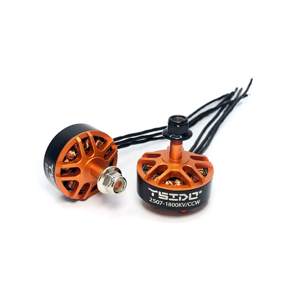 YSIDO 2507 1800KV Moteur Sans Balais 3-6S pour Drone 5 pouces - Lot de 4