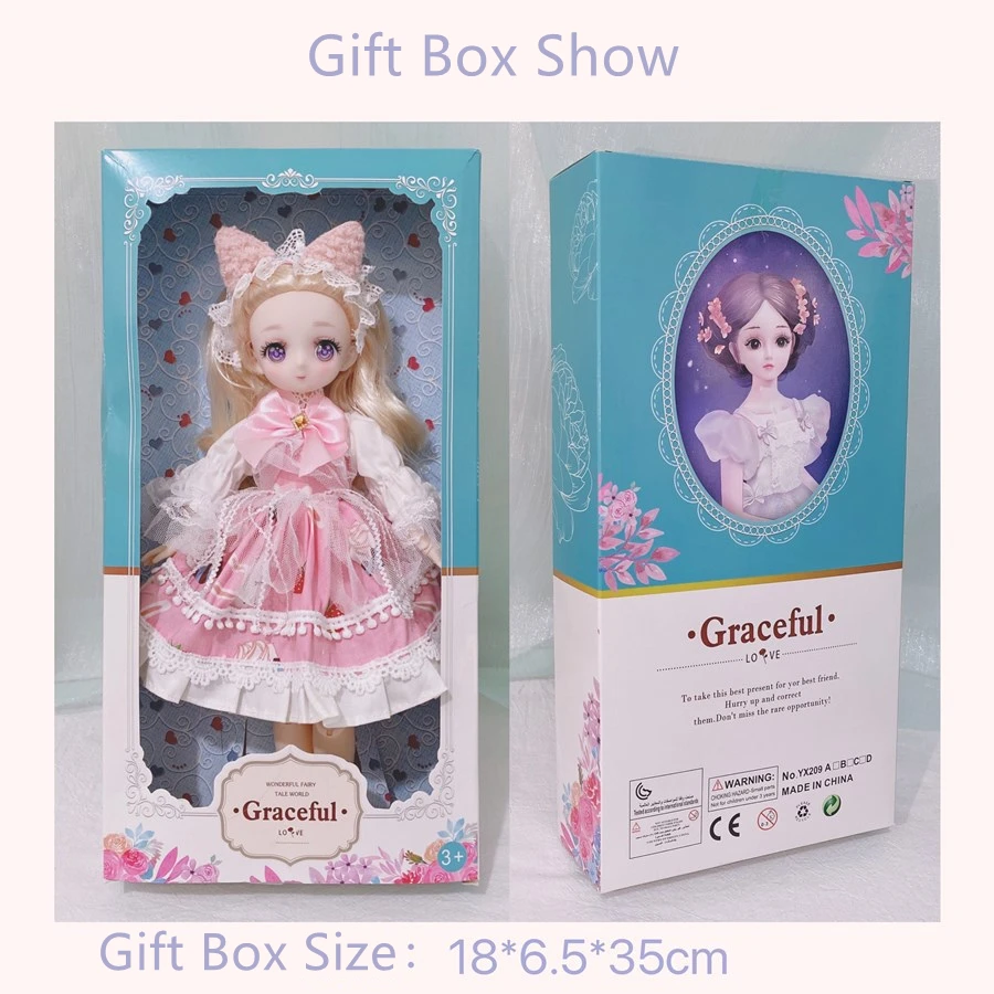 Kawaii 1/6 Bjd Anime Rosto Boneca 30cm Articulado Móvel Boneca Com Roupas  De Moda Vestir-se Menina Brinquedos Aniversário Presente De Natal Boneca -  Bonecos Articulados - AliExpress