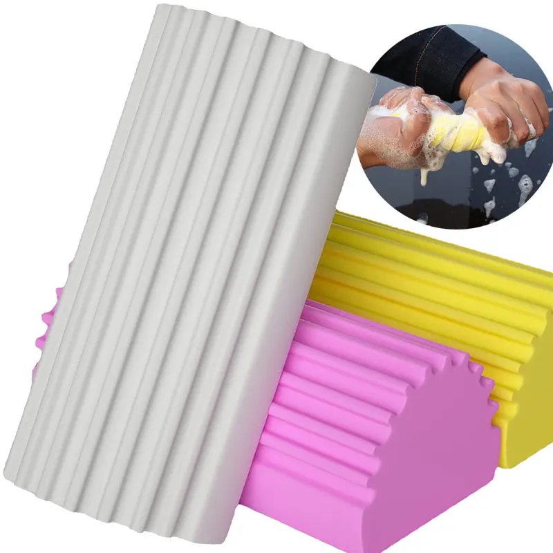 댐프 클린 먼지털이 스폰지 폴리싱 다목적 청소 스폰지, 자동차 디테일링 도구, 자동차 액세서리, 왁싱 폼 세차 도구