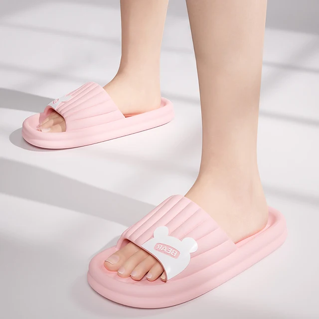 Cartoon Bear Summer Women Indoor Slippers: Comfortable and Stylish Slides for Home