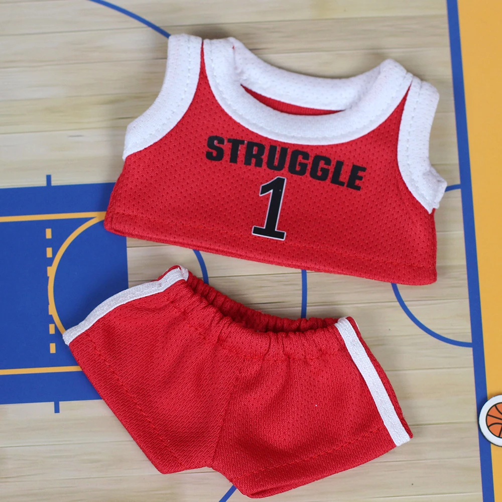 Doll Clothes 17cm Mini Labubu Doll's Clothes Outfit Accessories Basketball Playe Clothing Labubu Idol V2 Idol Athlete Clothing Gift