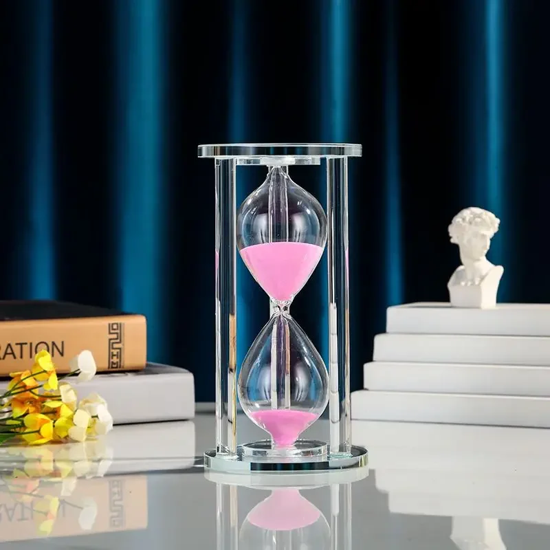 Hourglass Sand Timer 15-60 Minutes Kitchen School Modern Crystal Sandglass Sand Clock Tea Timers Home Decoration Gift sand timer liquid hourglass timer colored hourglass