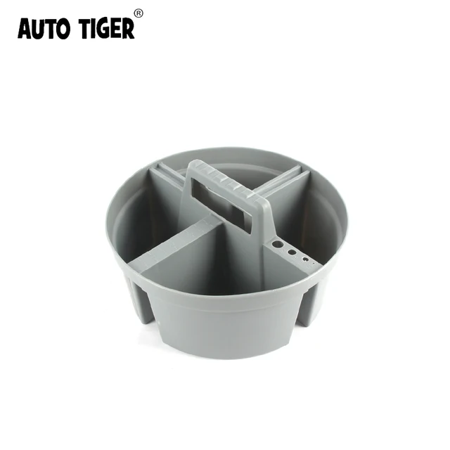 Auto Tiger Grey round tool handbasket Car Detailing Bucket Organizer