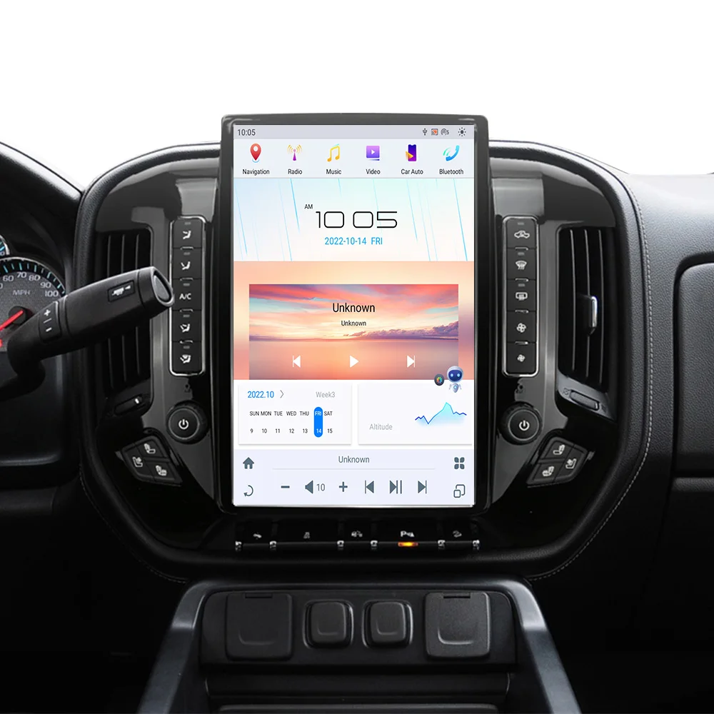 

For Chevrolet Silverado 2013-2019 GMC SIERRA 2014-2020 audio 2 din android receiver tesla style auto multimedia DVD play GPS