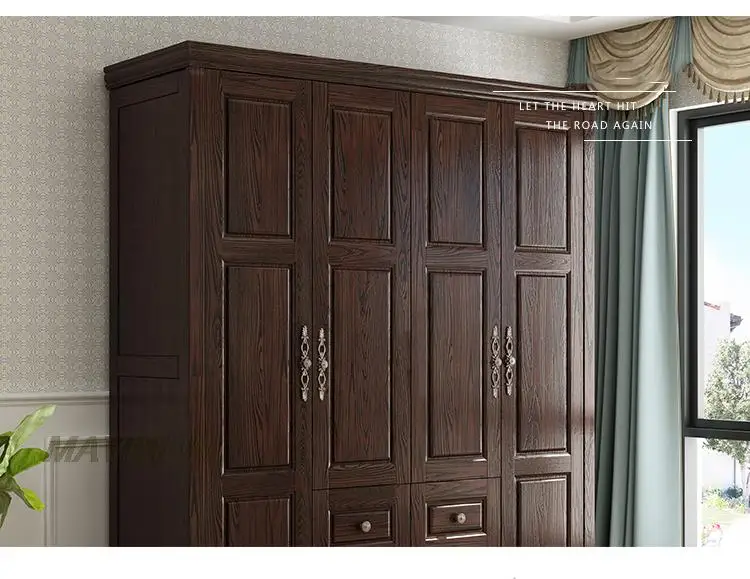 خزانة ملابس بتصميم ريفي كلاسيكي