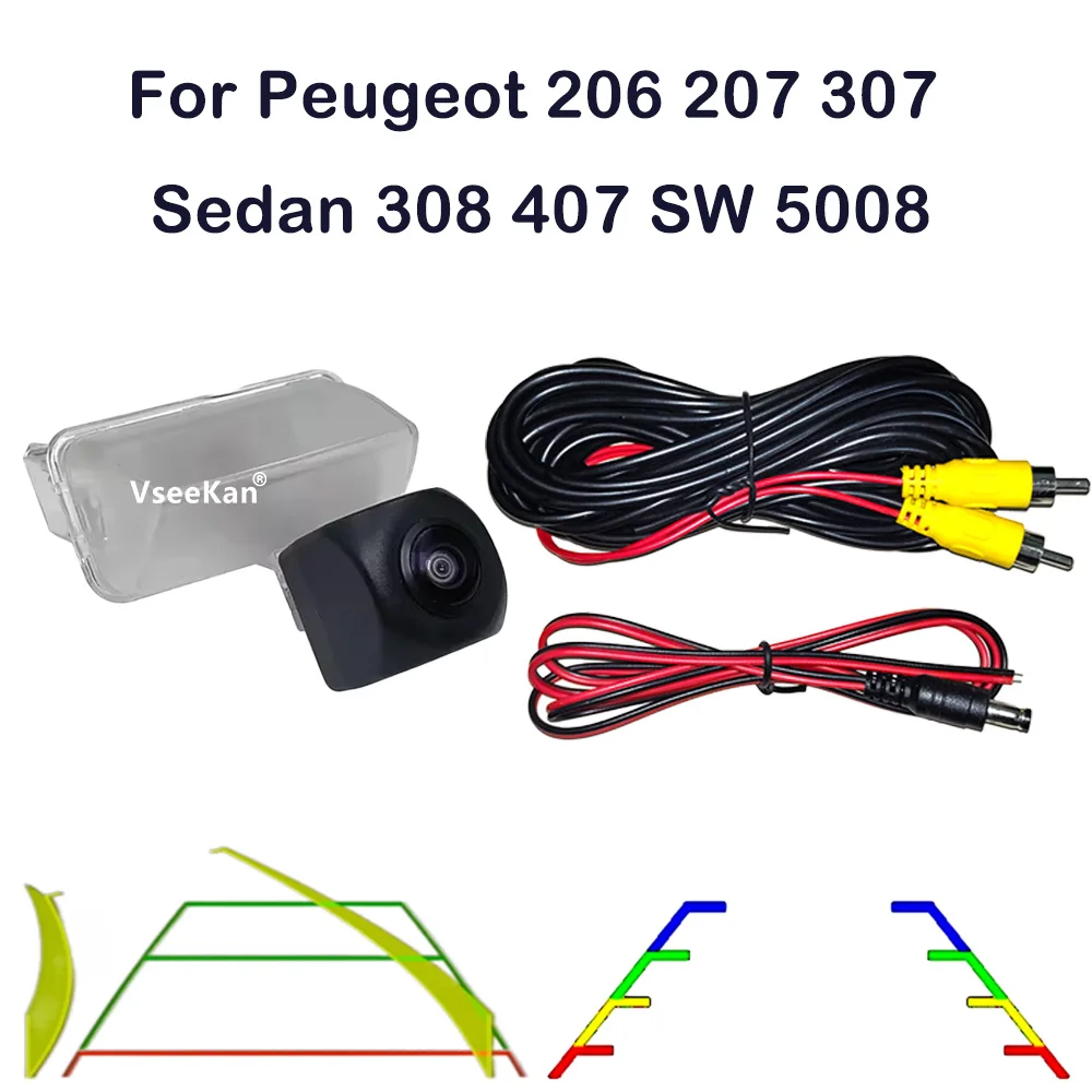 Telecamera posteriore per auto per Peugeot 206 207 307 407 Sedan Toyota Camry Verso 2012 Vios 2014 Monitor di retromarcia per auto