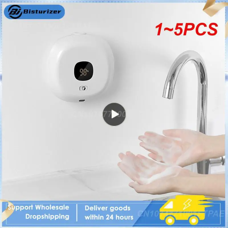 

1~5PCS New Soap Dispenser Wall Mounted Touchless Foam Soap Dispenser Automatic Induction Hand Sanitizer Machine For Hotel