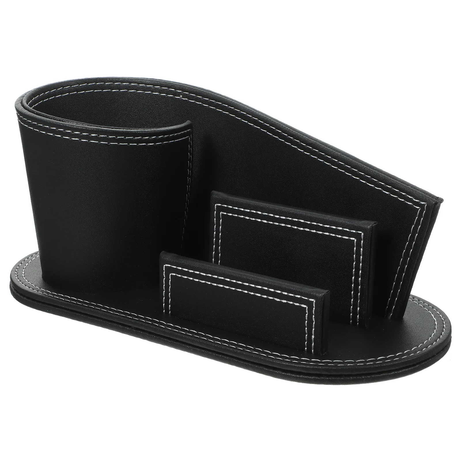 

Многофункциональный офисный органайзер для кистей для макияжа, декоративный держатель для ручек из искусственной кожи, деловая подставка