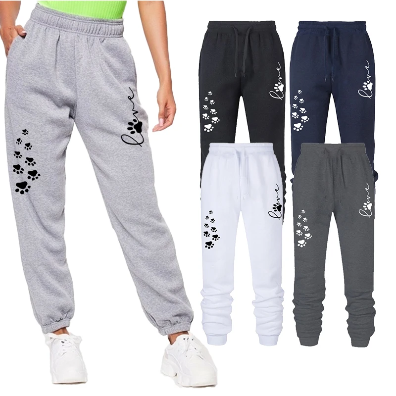 Fashion Adult Leisure Sports Pants High Quality Loose Cotton Pants Jogging Pants Women's Leisure Fitness Jogging Pants adult 6m china dragon dance costume silk 4 players size 4 outdoor creative game sports toys event park performance festival