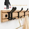 Creativity Adjustable Bamboo Coat Racks Wall Hanger Clothes Hook Living Bedroom Home Entrance Clothing Hat Stand Garment Rack 5