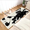 Non-slip Mat Black Cat Bathroom Floor Mats Kitchen Carpet Doormat Entrance Door Rug Home Foot Bath House Hallway Welcome Bedroom 3