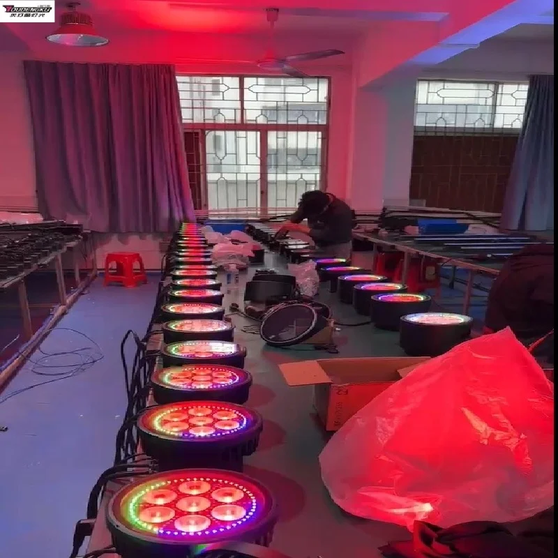 4pieces Waterproof 7x40w RGBW 4in1 LED Par Light for Outdoor Theme Park Cruise D