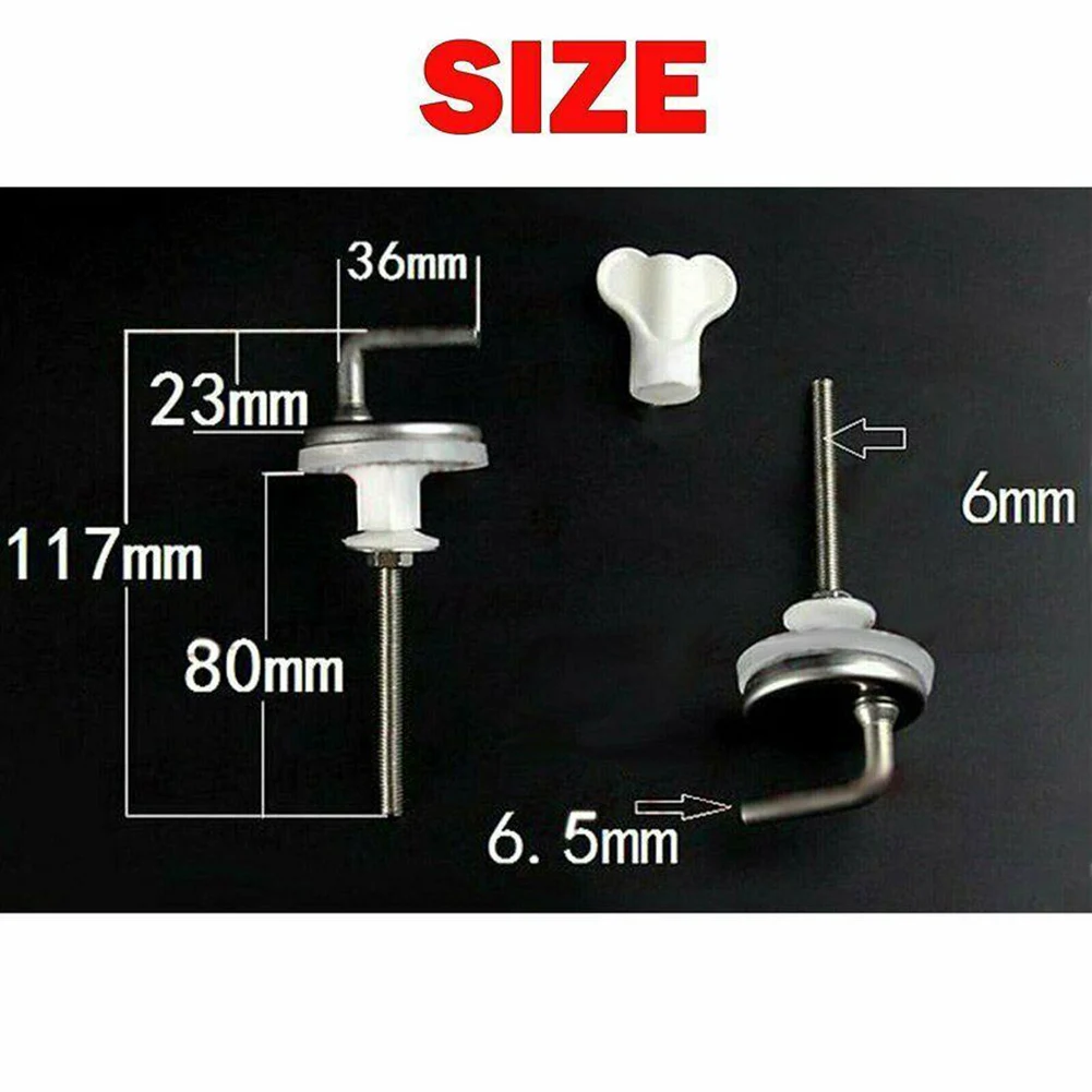 2Pcs Top Fix WC Toilet Seat Hinges Fittings Quick Release Hinge Screw